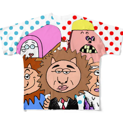 『ライオじさんの日常』 フルグラフィックTシャツ