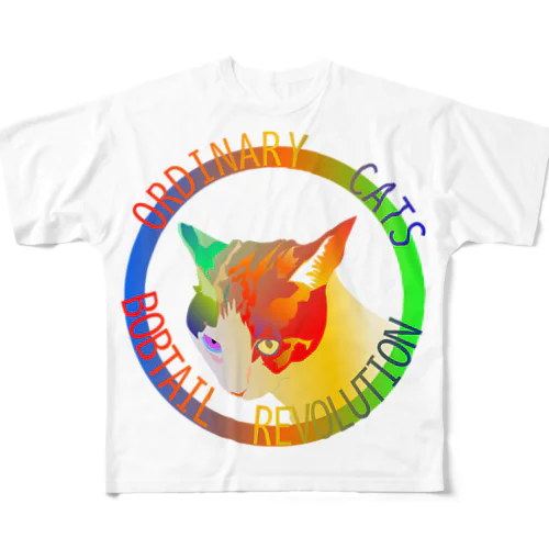 Ordinary Cats04h.t.(夏) フルグラフィックTシャツ