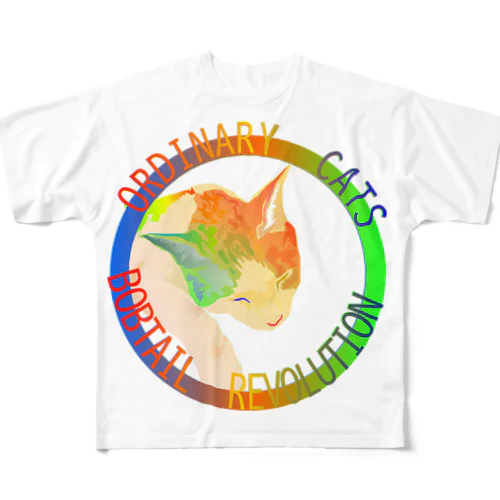 Ordinary Cats07h.t.(夏) フルグラフィックTシャツ