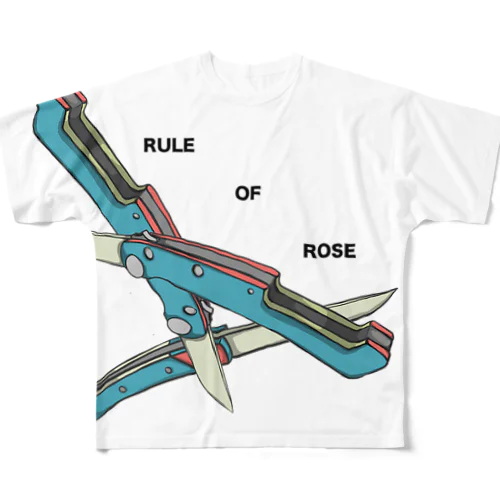 RULE OF ROSE All-Over Print T-Shirt