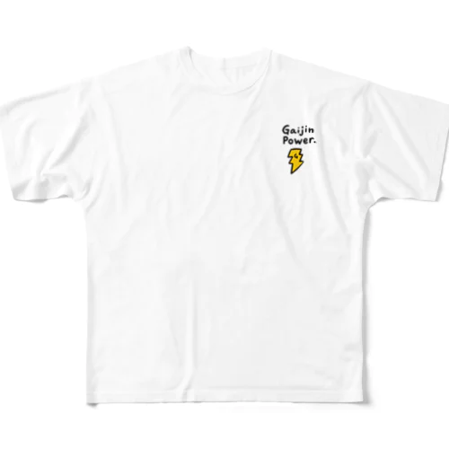 外人パワー Gaijin Power フルグラフィックTシャツ