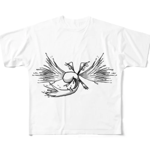 魂ちゃん All-Over Print T-Shirt
