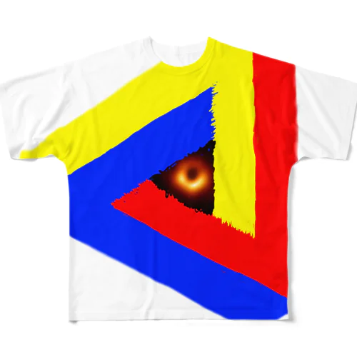 ブラックホールinペンローズの三角形-201025 フルグラフィックTシャツ