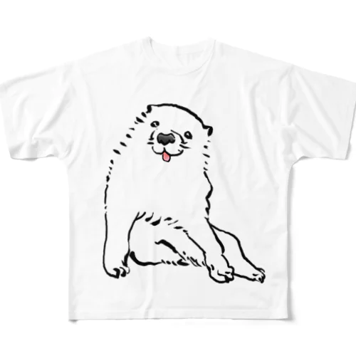 長沢芦雪の「あの犬」 All-Over Print T-Shirt