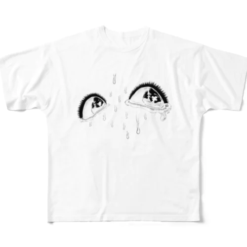 泥の瞳 All-Over Print T-Shirt