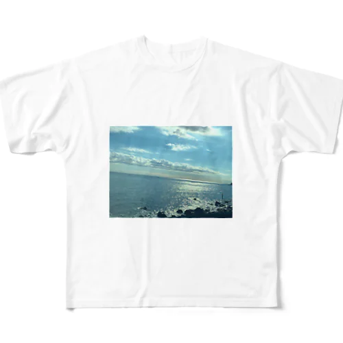 Ocean Blue フルグラフィックTシャツ