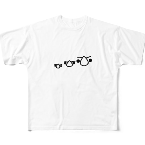 ポヌゥ3連 All-Over Print T-Shirt