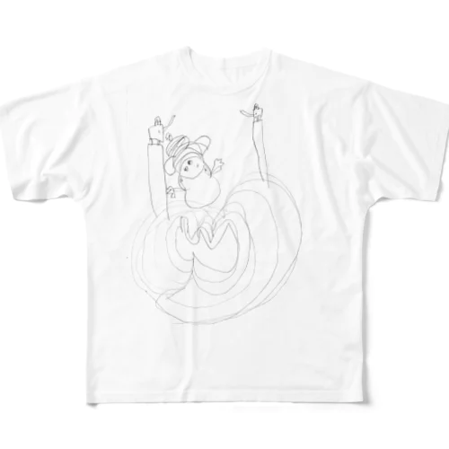 おん　ラクシュミー フルグラフィックTシャツ