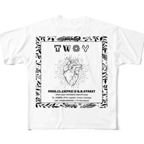 TWOY  vol.1 フルグラフィックTシャツ