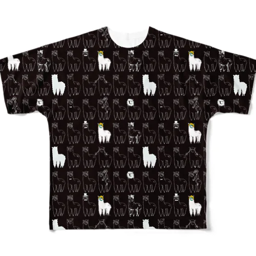 ドシパカ総柄 All-Over Print T-Shirt