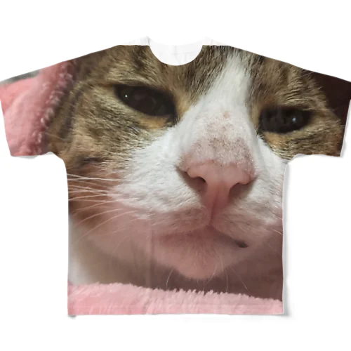 ねこねこ フルグラフィックTシャツ