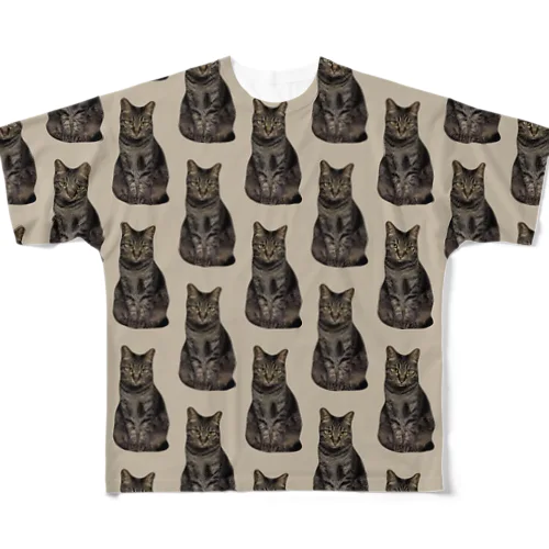 きじとらネコさん All-Over Print T-Shirt