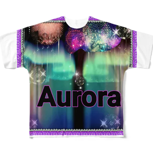 🎀シャーベッドベイビー/Aurora Sherbet baby s  フルグラフィックTシャツ