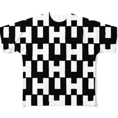 High Up 柄模様 All-Over Print T-Shirt