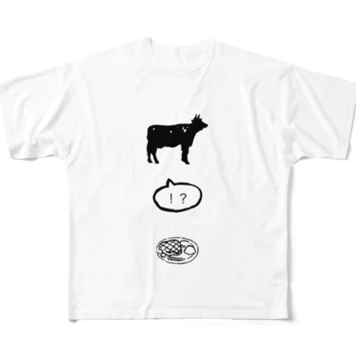 steak フルグラフィックTシャツ