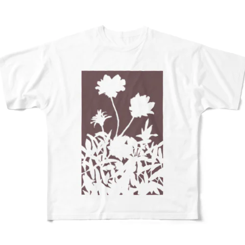 花咲く小径⑥あか All-Over Print T-Shirt