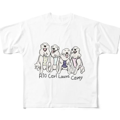 ローラ&キャリー&リオ&カール〜happy〜 All-Over Print T-Shirt