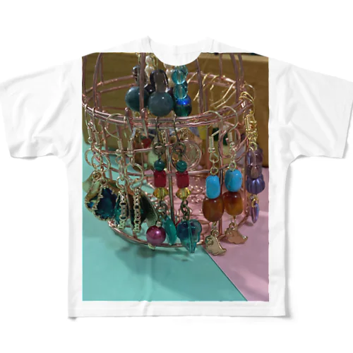 カラフルピアス All-Over Print T-Shirt
