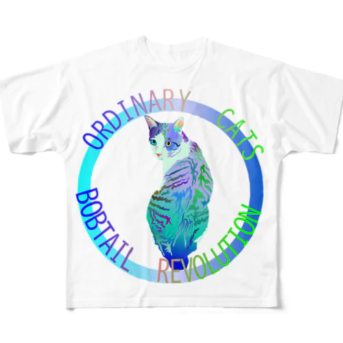 Ordinary Cats08h.t.(冬) フルグラフィックTシャツ