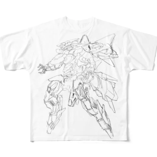 ラフロボデザイン All-Over Print T-Shirt