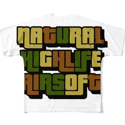 NATURAL HIGHLIFE  AIRSOFT フルグラフィックTシャツ