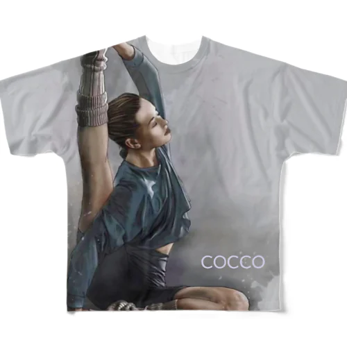 Yoga girl •2  「じぶんを好きになる時間」 フルグラフィックTシャツ