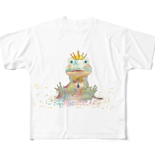 カエル王子 All-Over Print T-Shirt