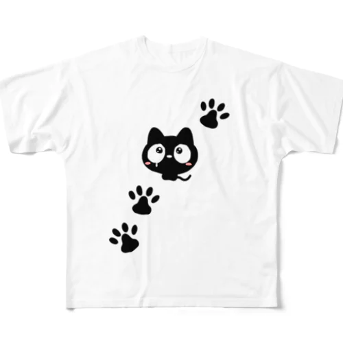 クロネコすたんぷ All-Over Print T-Shirt