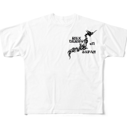 REX DERBY JAPAN胸map All-Over Print T-Shirt