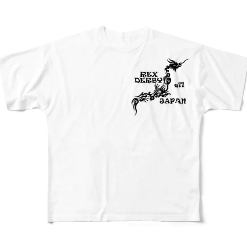 REX DERBY JAPAN胸map フルグラフィックTシャツ