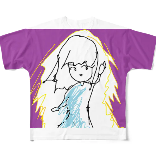 能力発動系ガール All-Over Print T-Shirt
