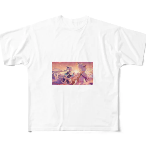  アニメの女の子 All-Over Print T-Shirt