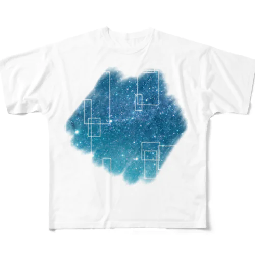 夜空の絵の具/ All-Over Print T-Shirt