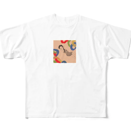 happygirl All-Over Print T-Shirt