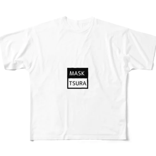 マスクつら All-Over Print T-Shirt