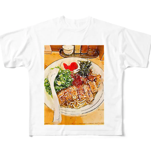 らーめん　キョウト01 フルグラフィックTシャツ