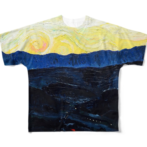 タクオぶ グラTシャツ「夜明け」 All-Over Print T-Shirt