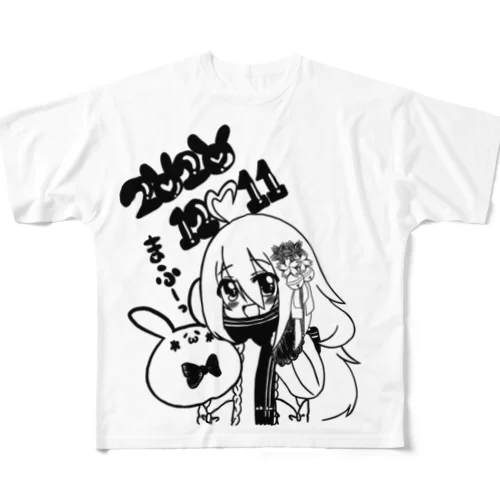 【桜乃ましろバースデー記念】桜乃ましろ直筆イラストグッズ！ フルグラフィックTシャツ