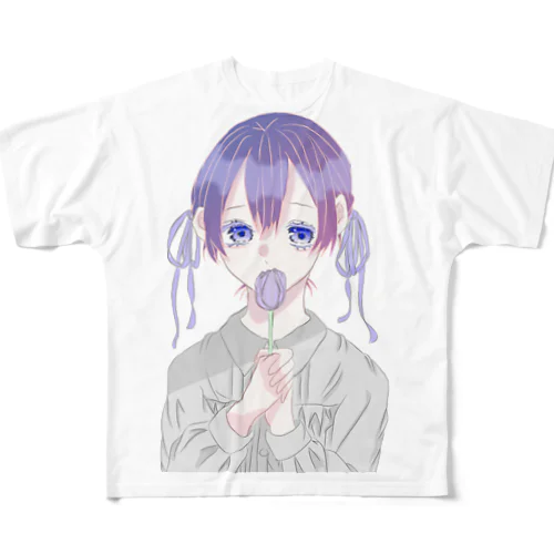 凛として花 フルグラフィックTシャツ