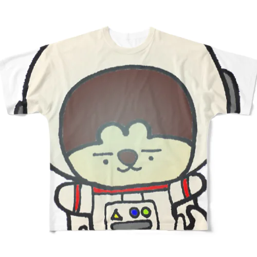 しい太　×   宇宙 フルグラフィックTシャツ