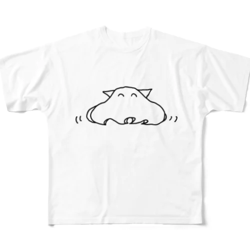 ふわふわメンダコ フルグラフィックTシャツ