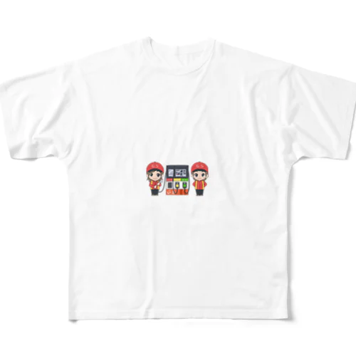 ガソリンスタンド　アイテム All-Over Print T-Shirt