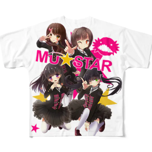 みゅー☆スター All-Over Print T-Shirt