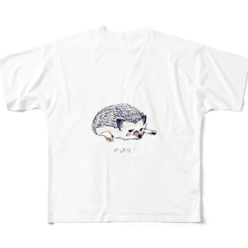 オリジナル　ハリネズミのソフィー、ぐったりする。 All-Over Print T-Shirt