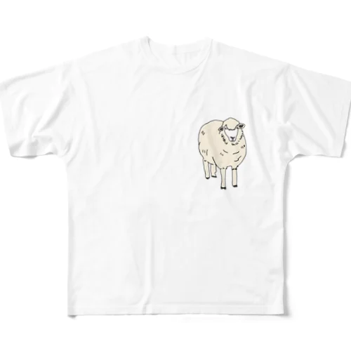 ヒツジ All-Over Print T-Shirt
