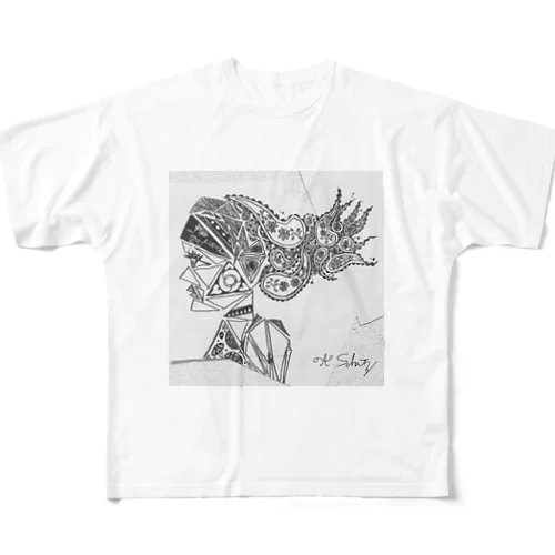 the girl who get wind フルグラフィックTシャツ