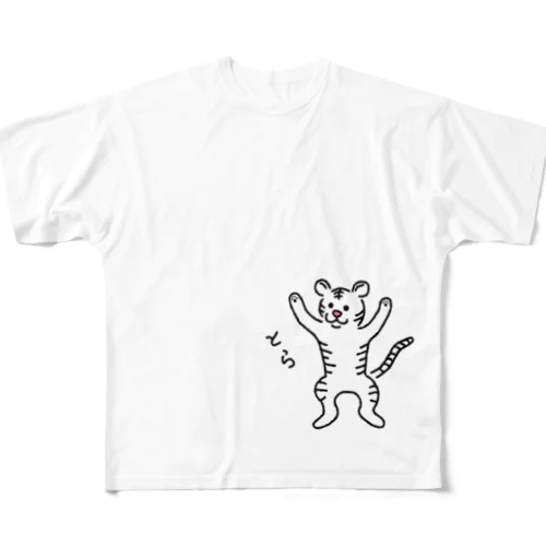 とら？ホワイトタイガーVer. All-Over Print T-Shirt