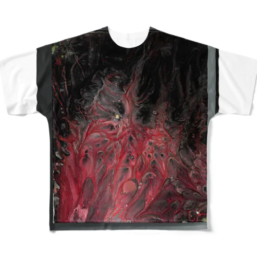 障がい者の抽象画・ソウ All-Over Print T-Shirt