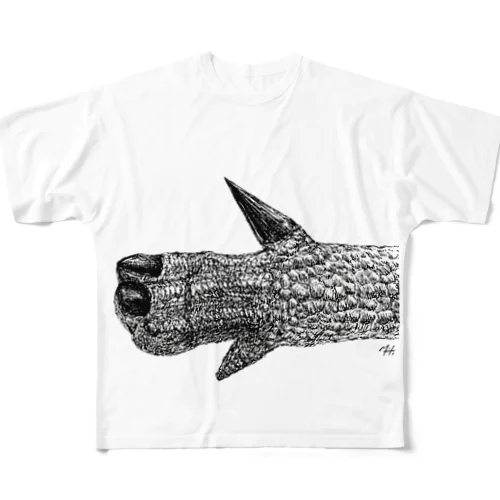 いいね（Thumbs up)イグアノドンのお手手 All-Over Print T-Shirt