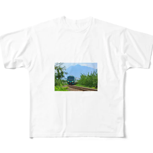 五能線（岩木山） All-Over Print T-Shirt